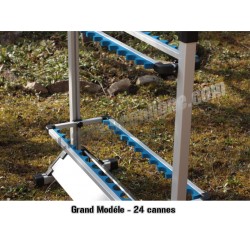 Présentoir 24 cannes | Support de rangement durable pour matériel de pêche – La Pêche en Ligne