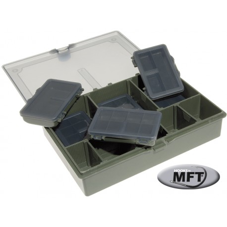 Boite à pêche de rangement - Modèle médium - ouverte
