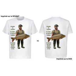 T-shirt La Devise du Carpiste - Vêtement Technique Carp Fishing | La Pêche en Ligne