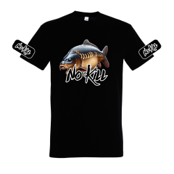 T-Shirt Carpe No-Kill en Cuir | Style Carpiste & Éthique | La Pêche en Ligne