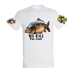 T-Shirt Carpe No-Kill en Cuir | Style Carpiste & Éthique | La Pêche en Ligne