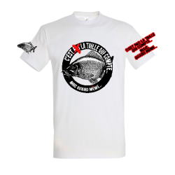 T-Shirt Carpe Y a pas que la taille qui compte | Style Carpiste & Éthique | La Pêche en Ligne