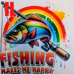 T-shirt "The USA Collection" |inspiré des paysages de pêche américains | La Pêche en Ligne