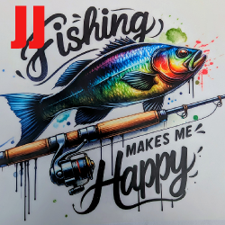 T-shirt "The USA Collection" |inspiré des paysages de pêche américains | La Pêche en Ligne