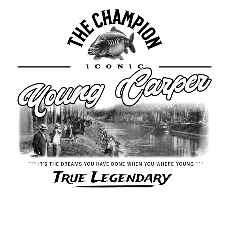 Stop talking... Just go fishing.!
T-shirt Young Carper Vintage – Style Rétro | La Pêche en Ligne
