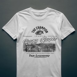 Stop talking... Just go fishing.!
T-shirt Young Carper Vintage – Style Rétro | La Pêche en Ligne