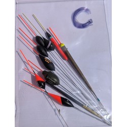 Flotteur Vintage - lot x 10 pcs de A à H