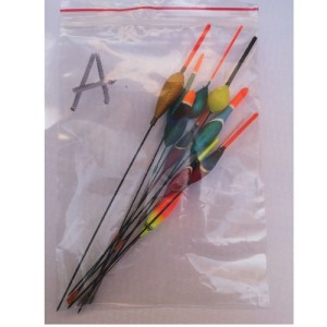 Flotteur Vintage - lot x 10 pcs de A à H