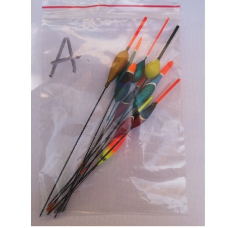 Flotteur Vintage - lot x 10 pcs de A à H